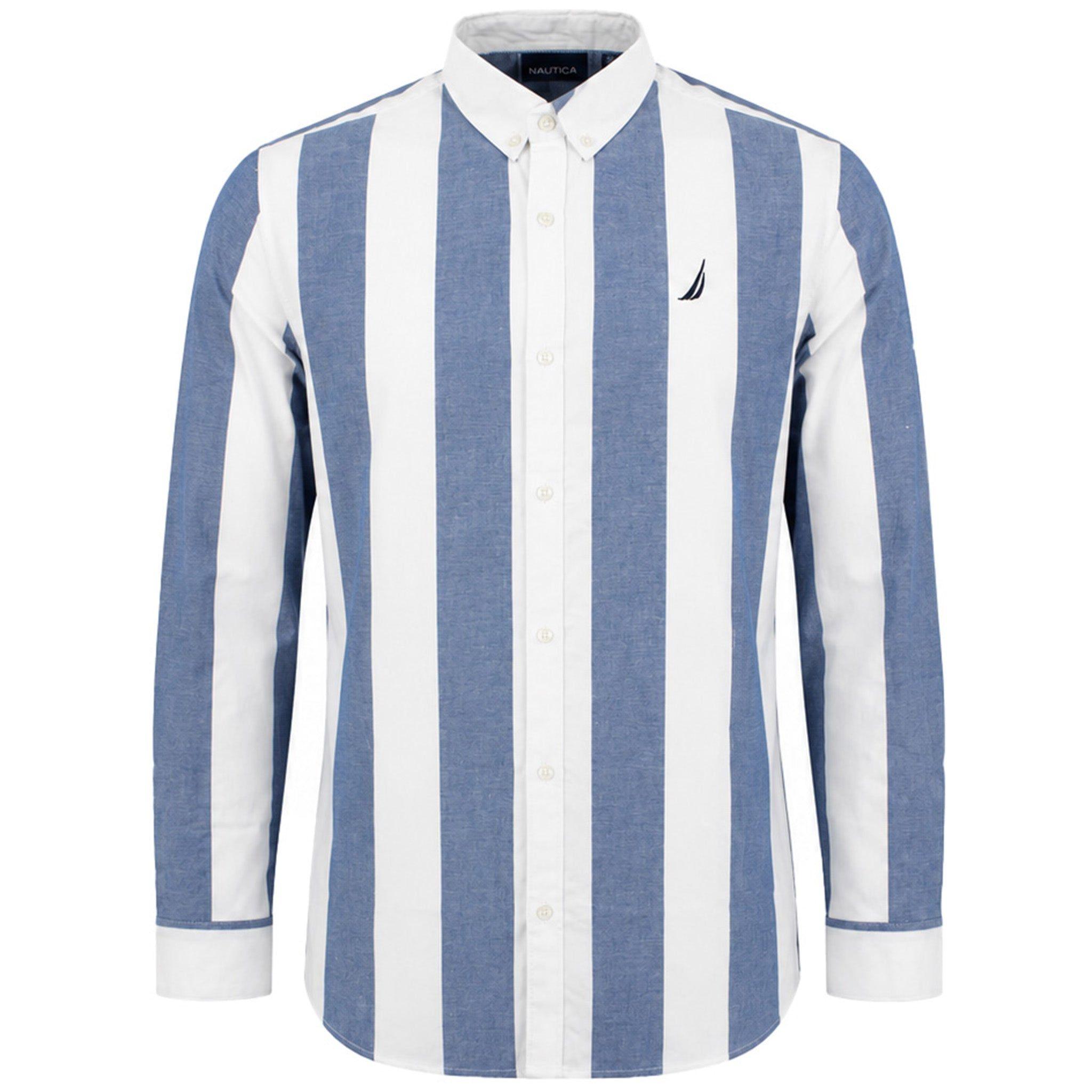 Inwood Blue/White Shirt by NAUTICA