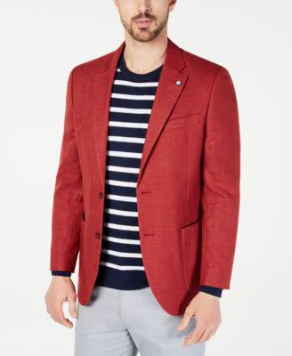 Men Modern-Fit Active Stretch Structure Weave Sport Coat by NAUTICA