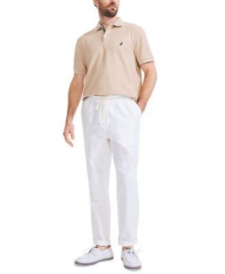 Men's Classic-Fit Elastic Drawstring Linen Pant by NAUTICA