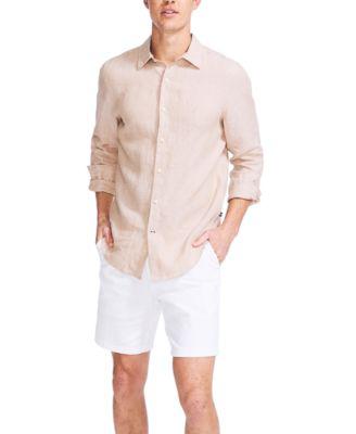 Men's Long-Sleeve Linen Shirt by NAUTICA