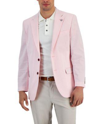 Men's Modern-Fit Seersucker Blazer by NAUTICA