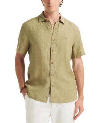 Men's Short-Sleeve Linen Shirt by NAUTICA
