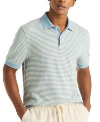Men's Striped Classic-Fit Deck Polo Shirt by NAUTICA
