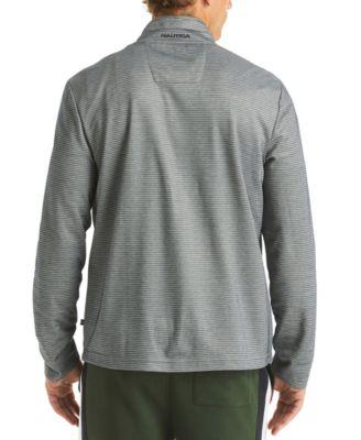 Men's Striped Quarter-Zip Sweatshirt by NAUTICA