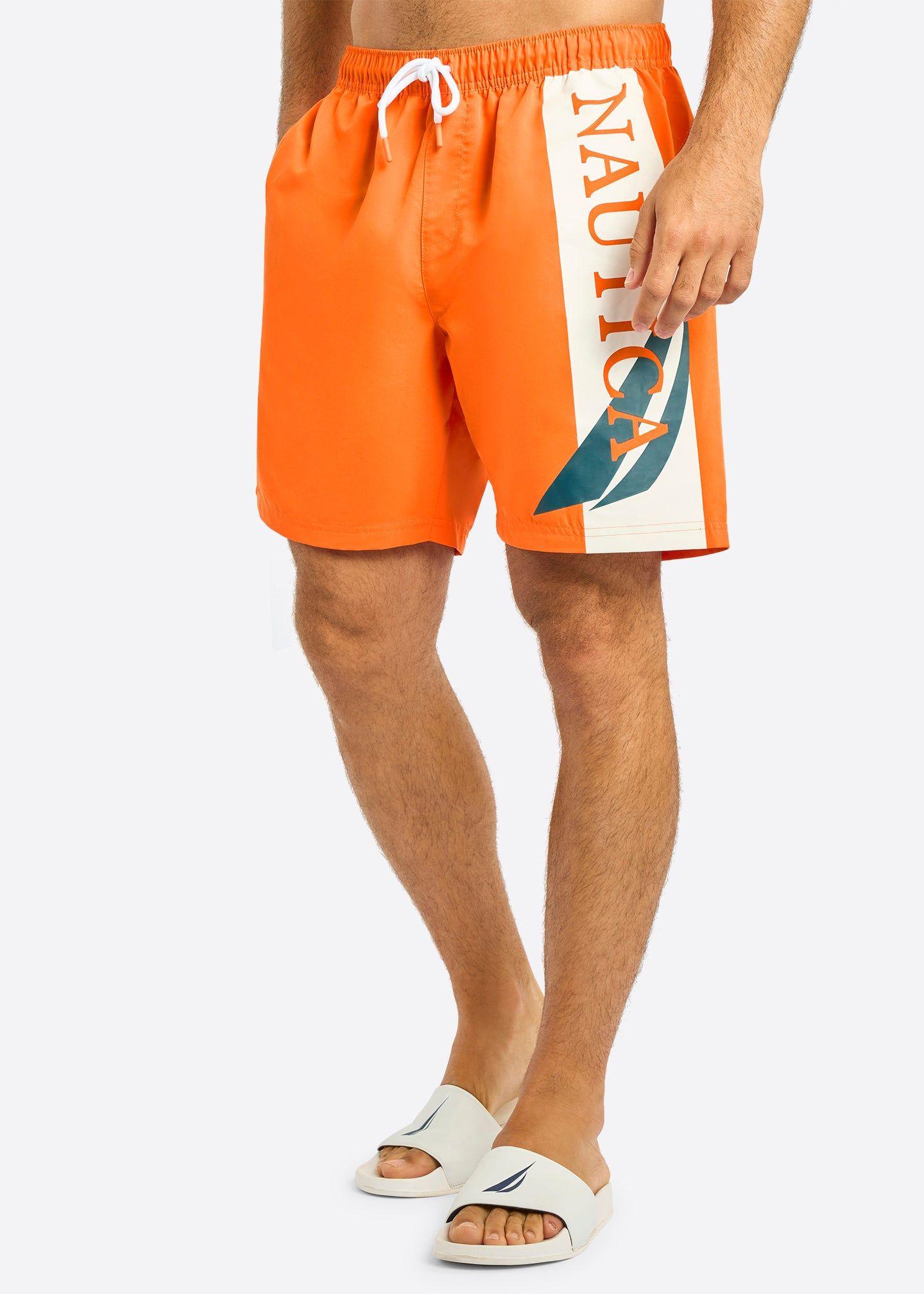 Nautica Rigby 7-Inch Dark Navy Swim Shorts for Men by NAUTICA