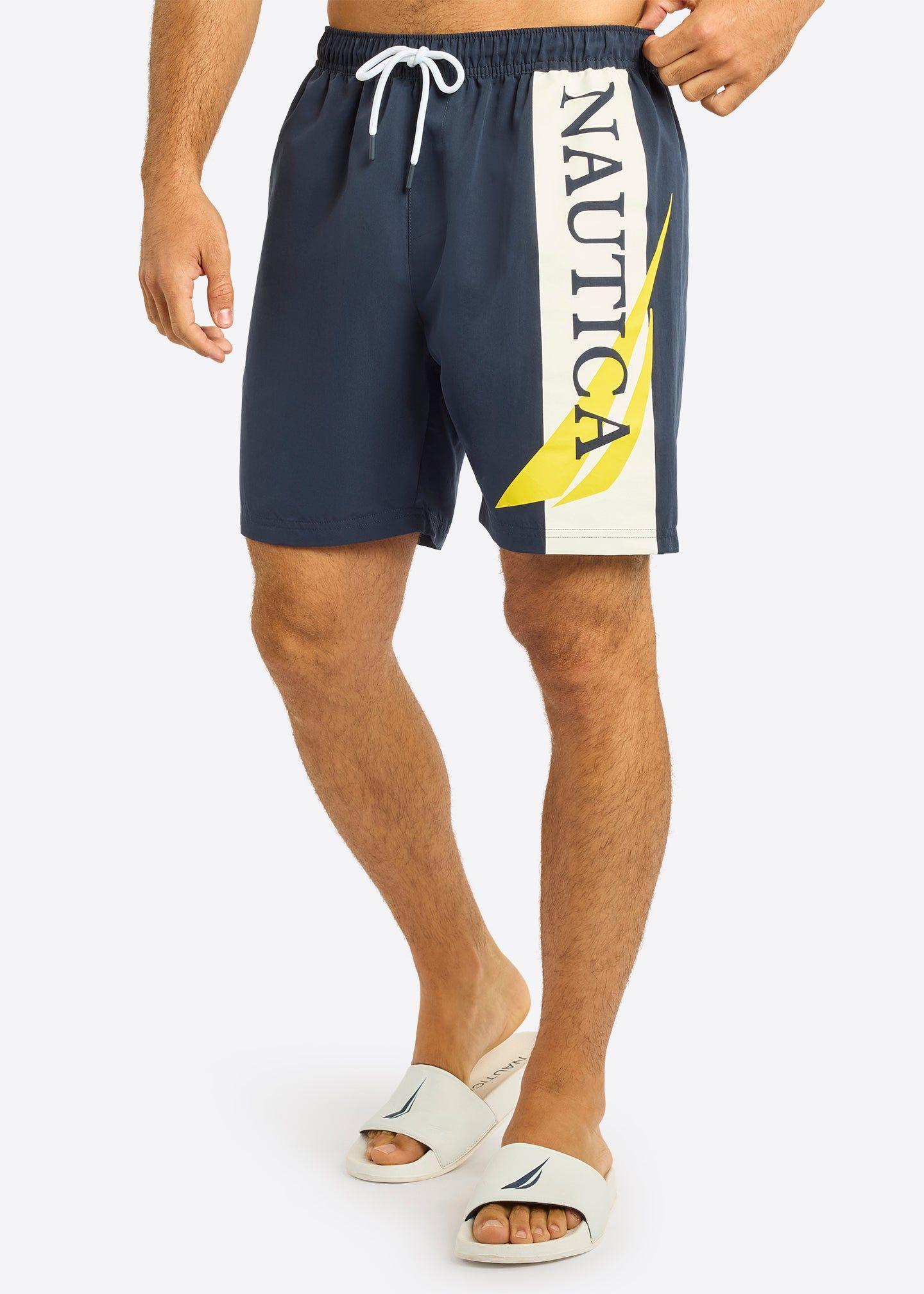 Nautica Rigby 7-Inch Dark Navy Swim Shorts for Men by NAUTICA Nautica Rigby 7-Inch Dark Navy Swim Shorts for Men by NAUTICA