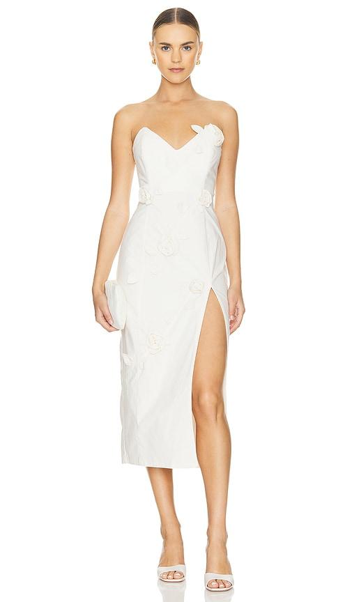 NBD Aiza Midi Dress in Ivory by NBD