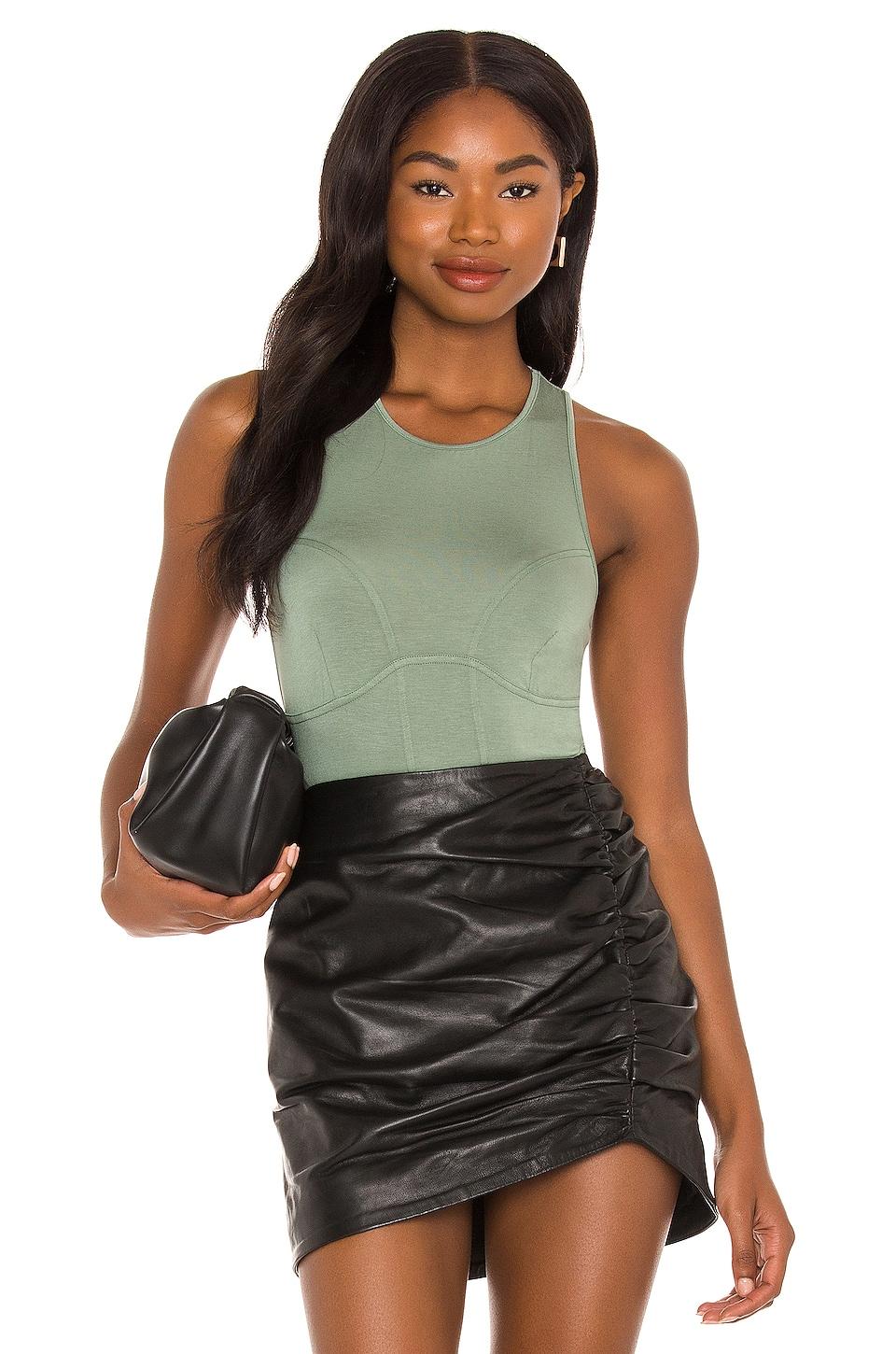 NBD Corinna Bodysuit in Olive by NBD