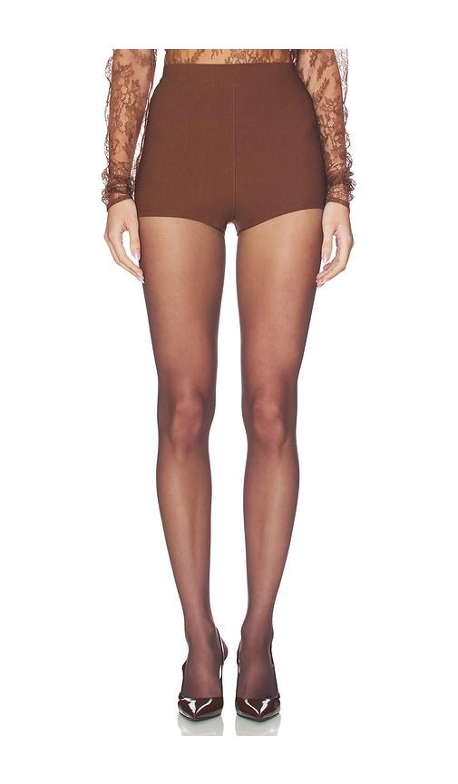 NBD Daphne Hot Shorts in Brown by NBD