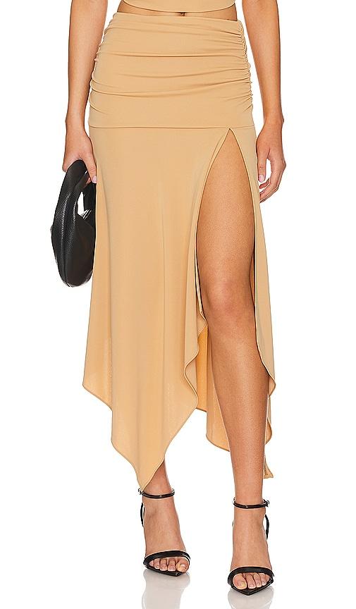 NBD Emaline Midi Skirt in Tan by NBD