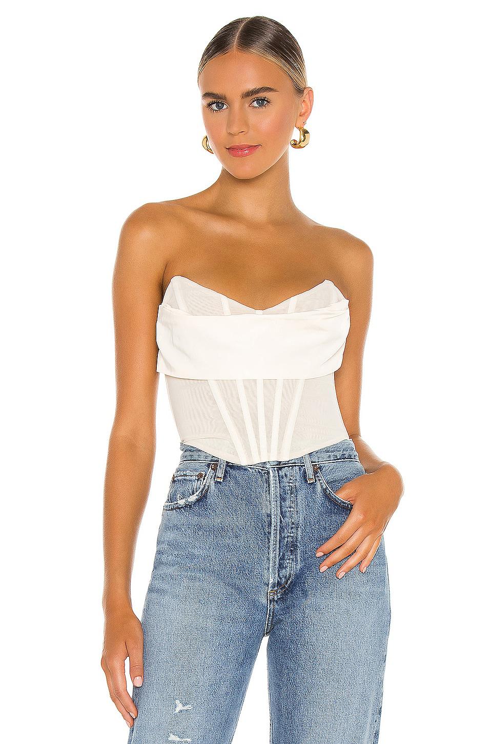 NBD Hailee Bustier Top in Ivory by NBD NBD Hailee Bustier Top in Ivory by NBD