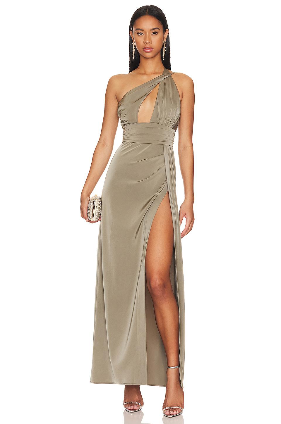 NBD Houdah Gown in Olive by NBD