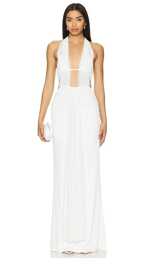 NBD Ilta Maxi Dress in White by NBD