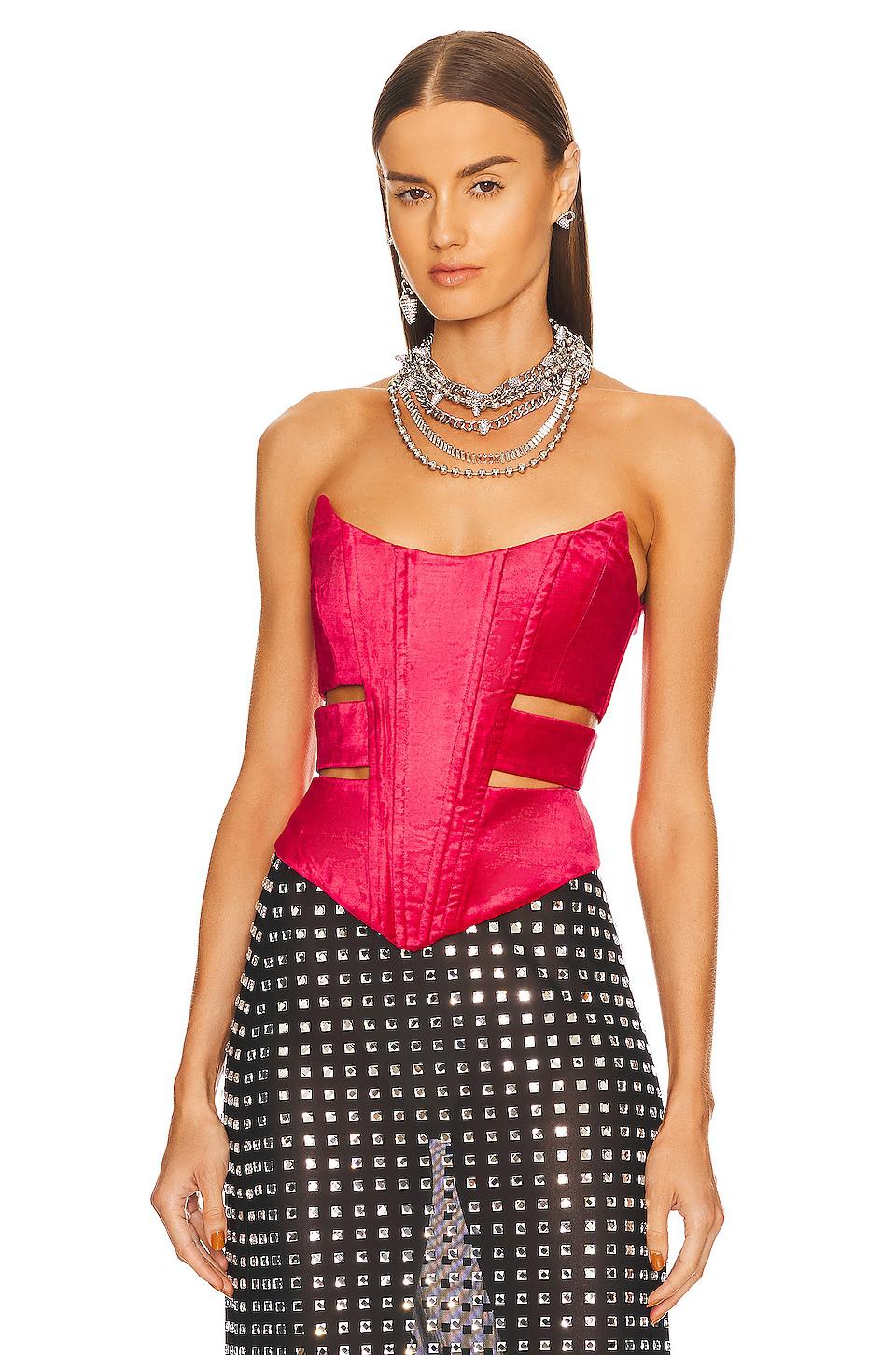 NBD Ines Top in Fuchsia by NBD
