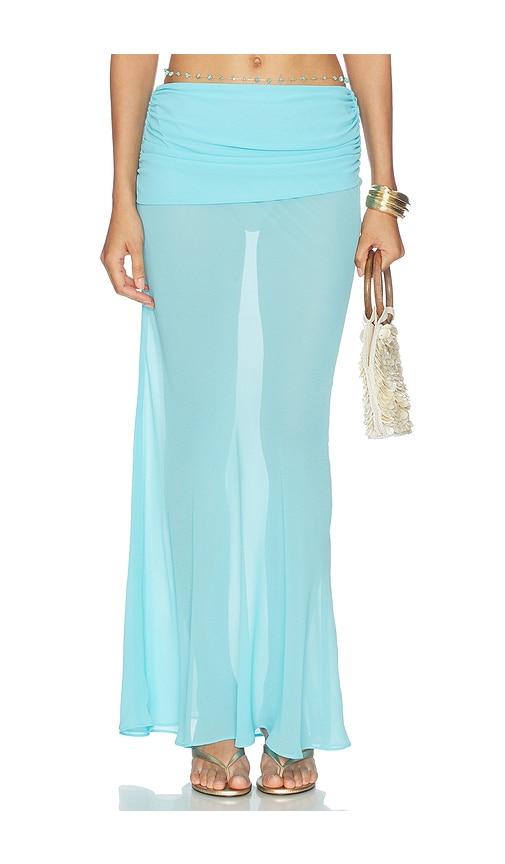 NBD Kalika Maxi Skirt in Blue by NBD