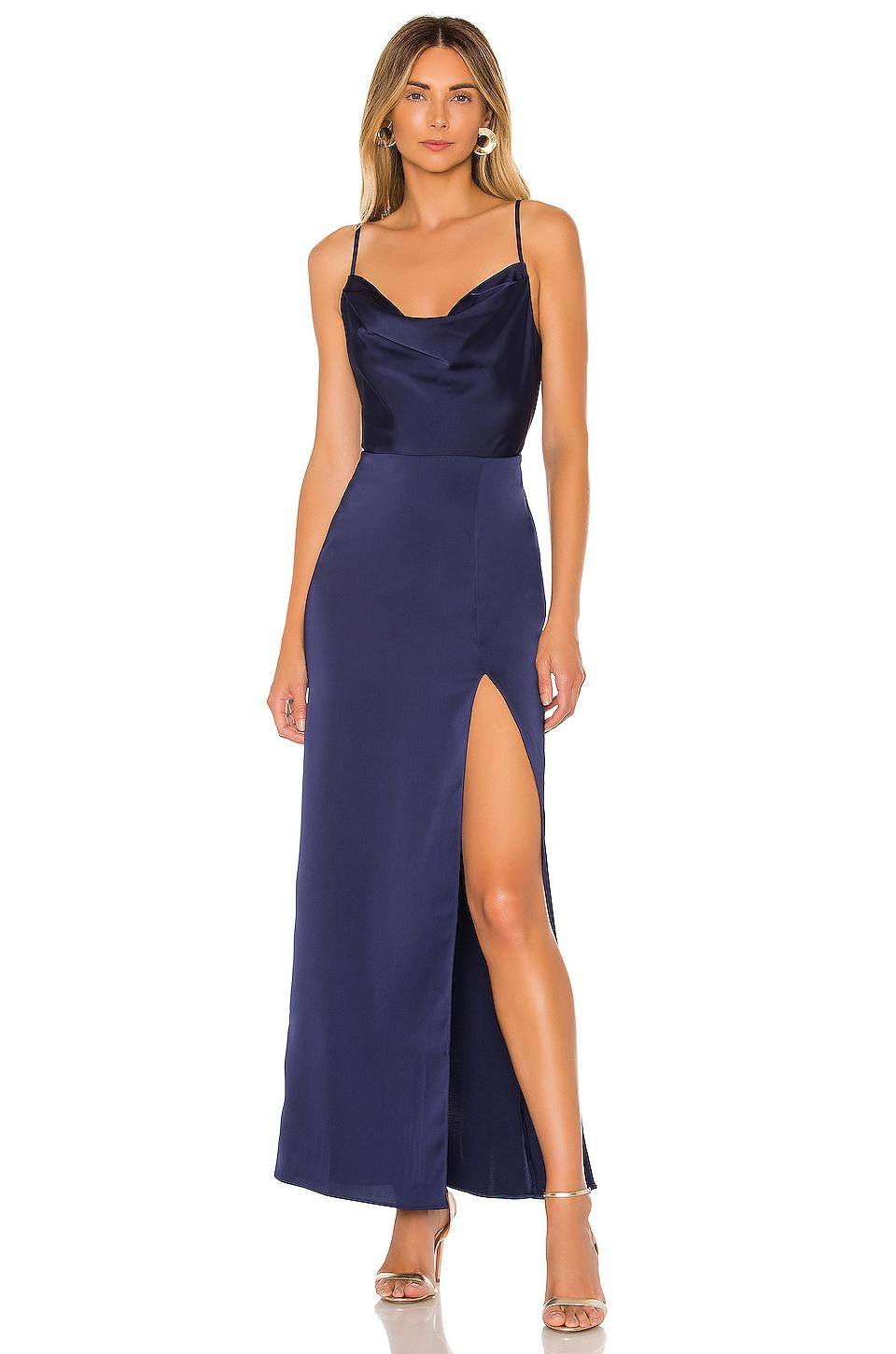 NBD Lila Gown in Navy by NBD