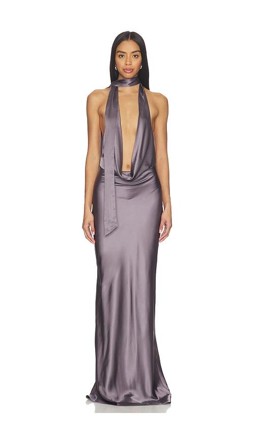 NBD Naila Gown in Grey by NBD