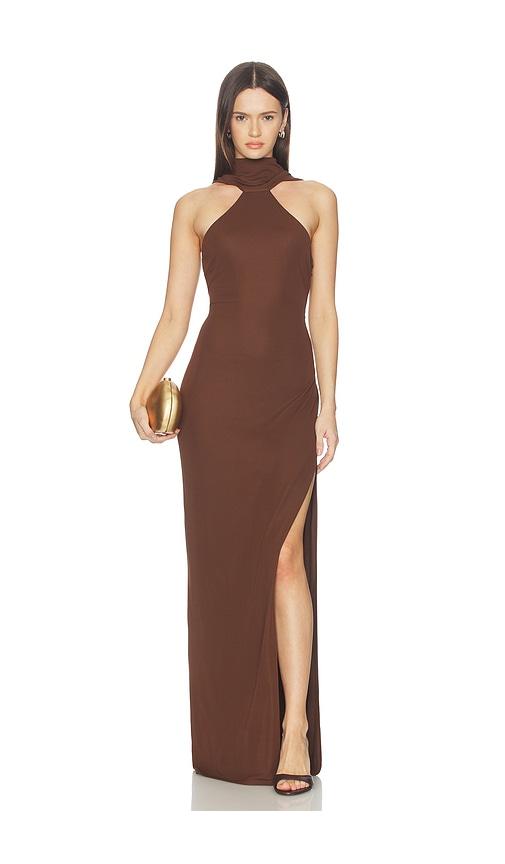 NBD Renata Gown in Brown by NBD