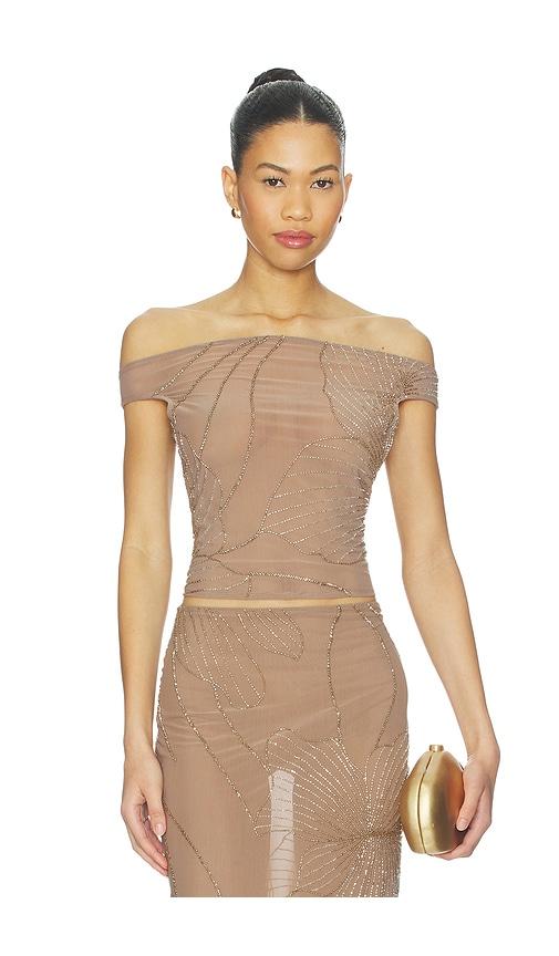 NBD Tanuja Top in Taupe by NBD