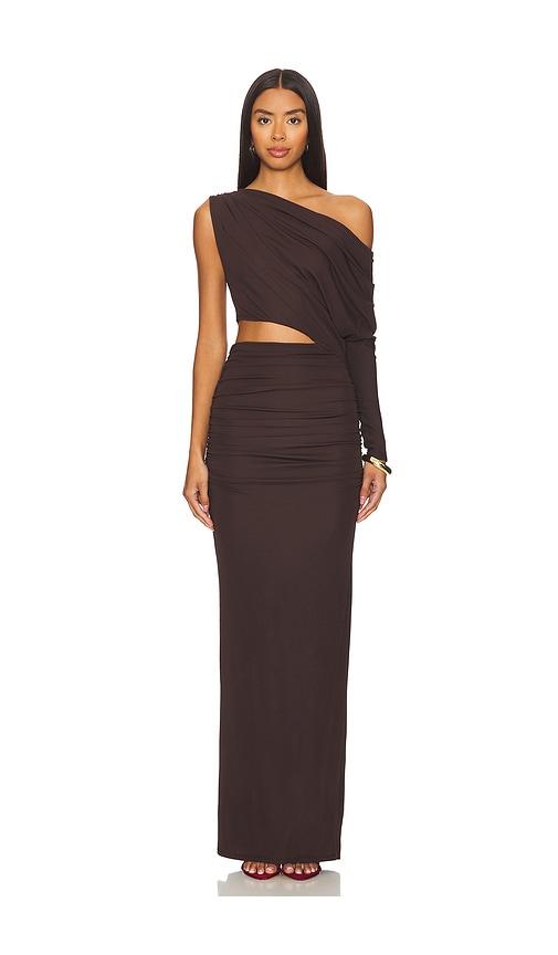 NBD Yahaira Maxi Dress in Brown by NBD