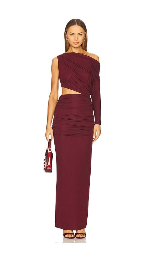 NBD Yahaira Maxi Dress in Burgundy by NBD