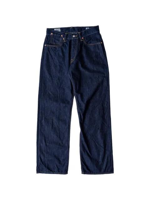 ESTD 012 sashiko-patch straight-leg jeans by NBDN DENIM