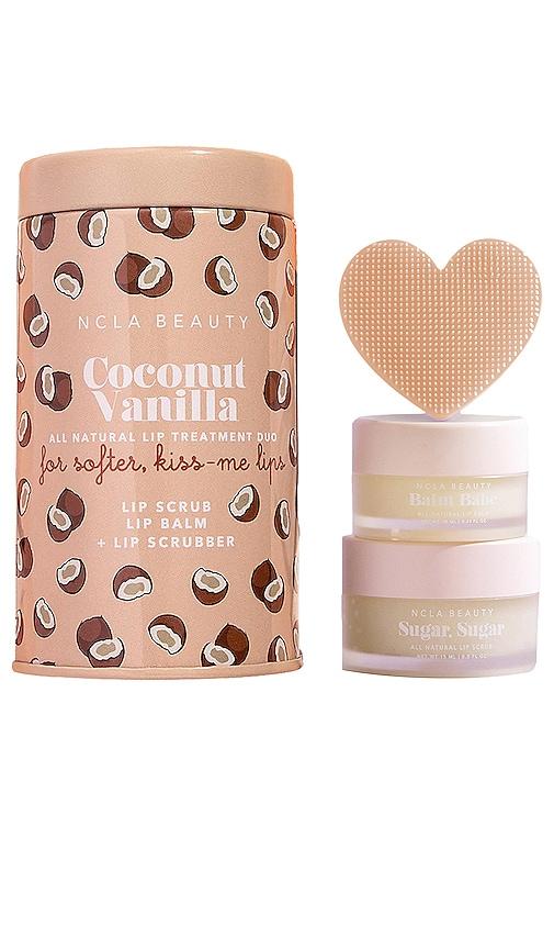 NCLA Lip Care Duo + Lip Scrubber in Coconut Vanilla by NCLA
