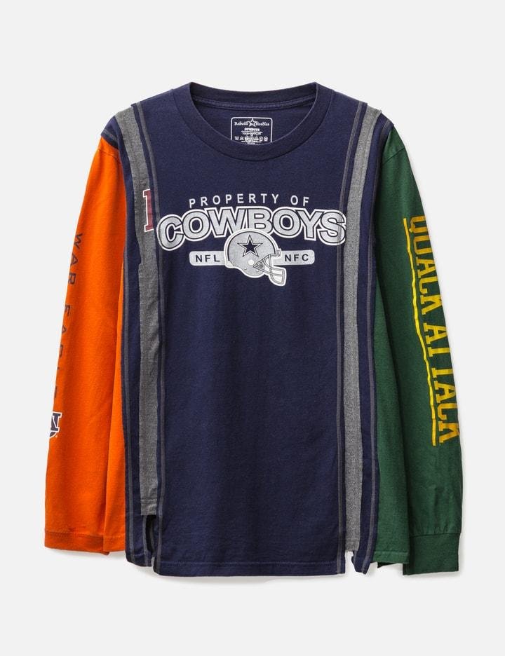 7 Cuts Long Sleeves T-shirt - College by NEEDLES