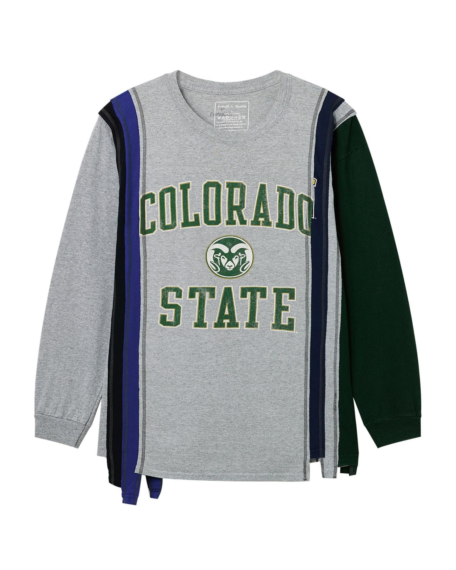 7 cuts college long sleeve tee by NEEDLES