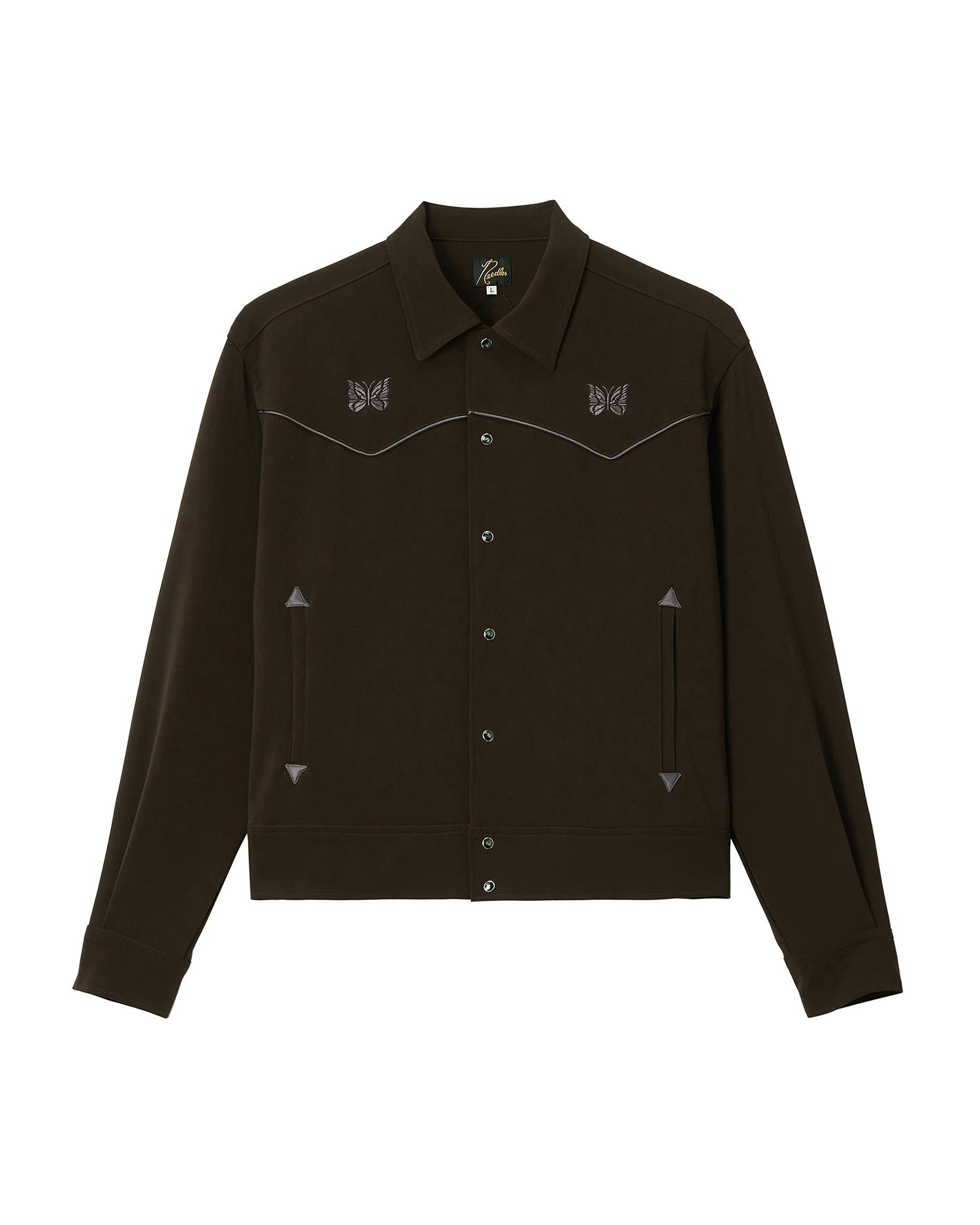 Embroidered western shirt jacket by NEEDLES
