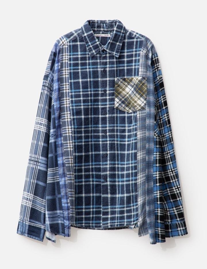 FLANNEL SHIRT - 7 CUTS WIDE SHIRT by NEEDLES