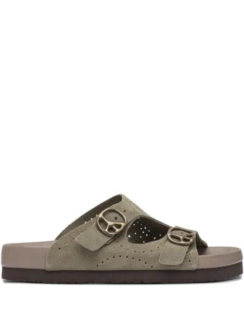 Peace perforated sandals by NEEDLES