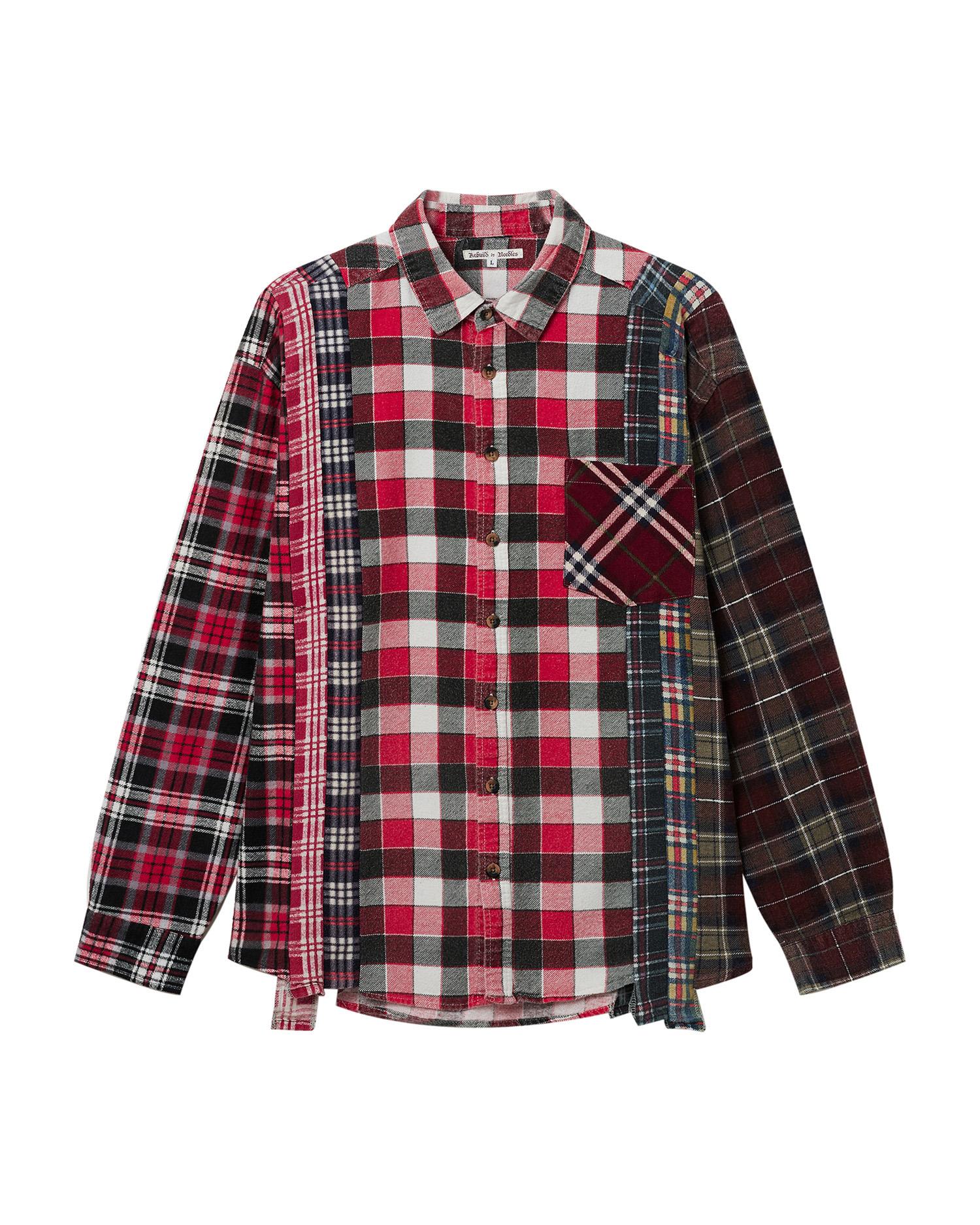 Plaid patchwork shirt by NEEDLES