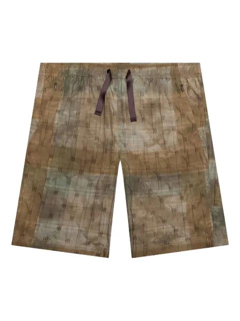 W.U. printed shorts by NEEDLES