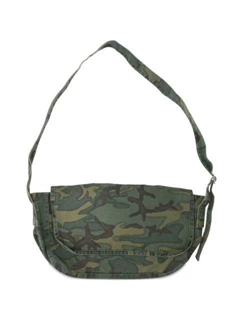 camouflage-print cotton shoulder bag by NEEDLES