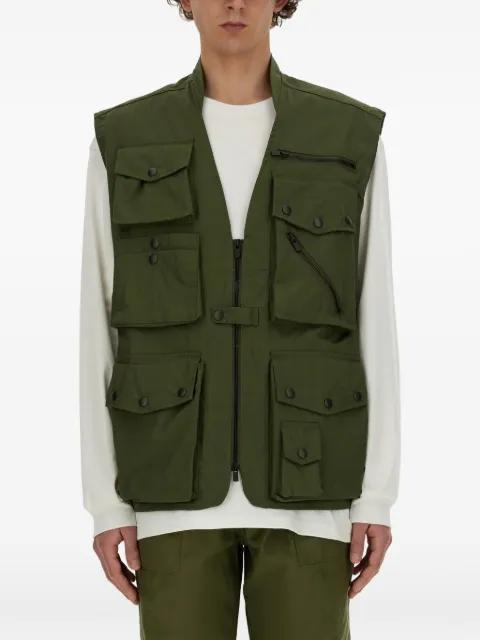 cotton-blend military vest by NEEDLES