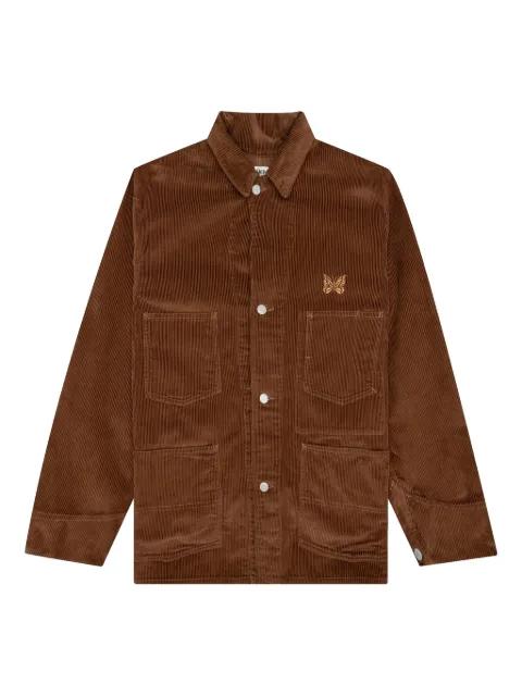 embroidered-logo jacket by NEEDLES