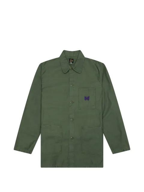 embroidered overshirt by NEEDLES