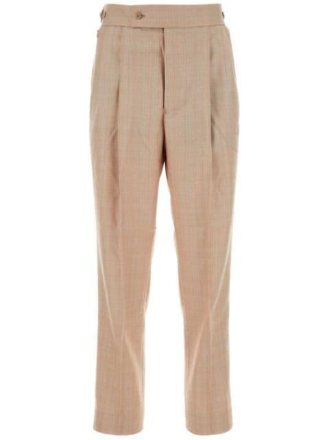 high-waisted tapered trousers by NEEDLES