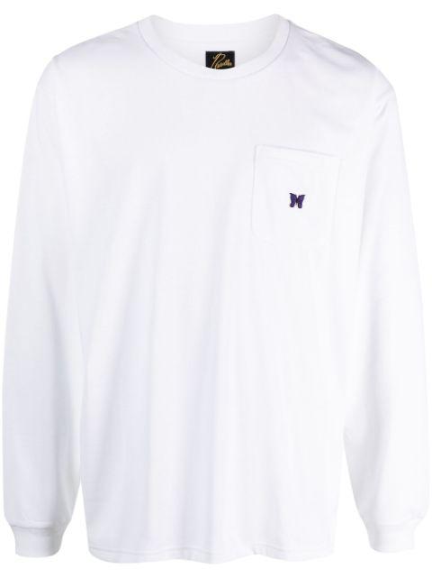logo-appliqué long-sleeve T-shirt by NEEDLES