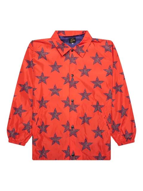 paisley star-print jacket by NEEDLES