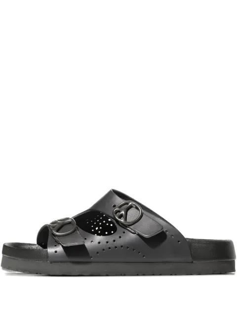 perforated buckle sandals by NEEDLES