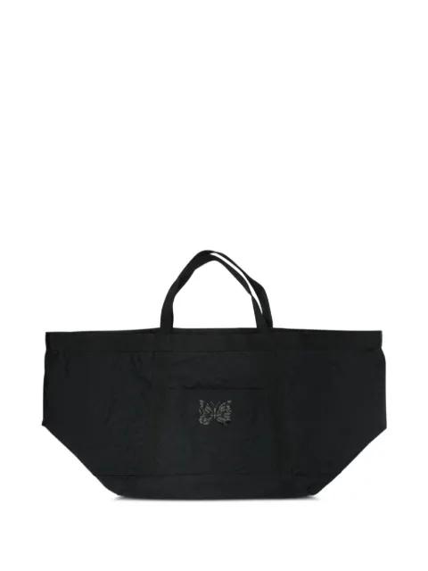 quilted butterfly-patch tote bag by NEEDLES
