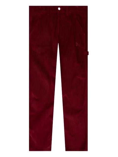 x Smith's butterfly-embroidered corduroy trousers by NEEDLES