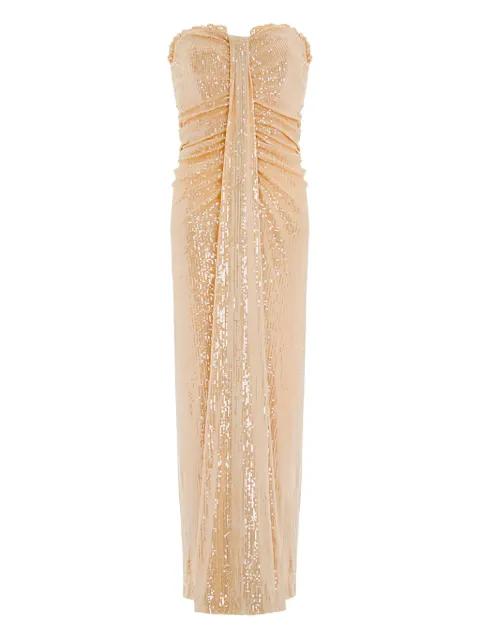Amora strapless dress by NEEDLE&THREAD
