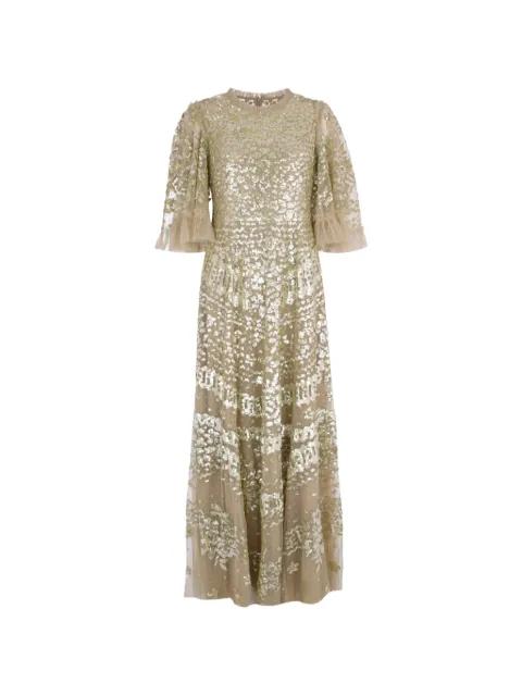 Anais sequin-embellishment gown maxi dress by NEEDLE&THREAD