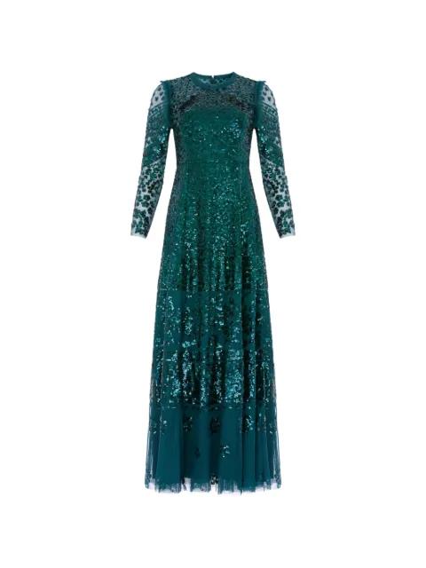 Aurora sequin-embellished gown maxi dress by NEEDLE&THREAD
