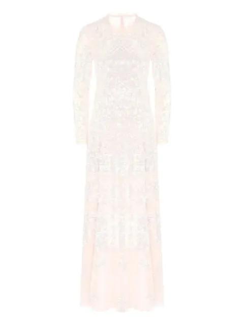 Aurora sequin-embellished long-sleeved gown by NEEDLE&THREAD