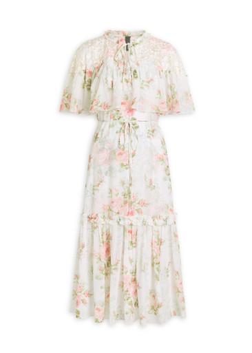 Carla floral-print chiffon midi dress by NEEDLE&THREAD