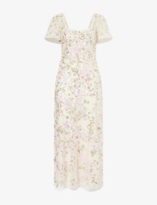 Dream Garland Puff-Sleeve Mesh Gown by NEEDLE&THREAD